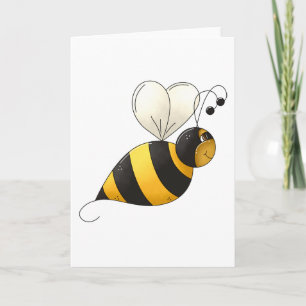 Plump Winged Bumble Bee Card