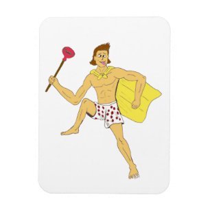 plunger and underwear guy magnet