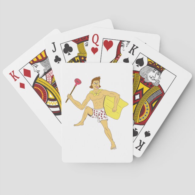 plunger and underwear guy playing cards (Back)