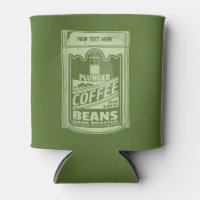 Plunger coffee pop art food packaging illustration