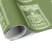 Plunger coffee pop art food packaging illustration