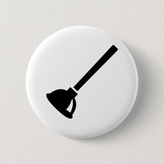 Plunger plumber 2 inch round button (Front)