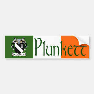 Plunkett Coat of Arms Bumper Sticker