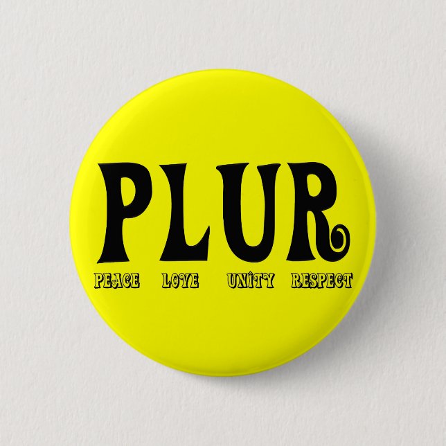 PLUR 2 INCH ROUND BUTTON (Front)