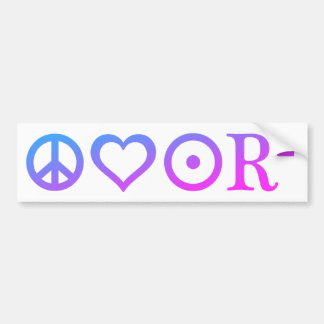PLUR BUMPER STICKER