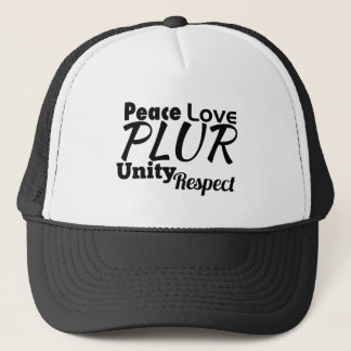 PLUR - Peace, Love, Unity, Respect Trucker Hat