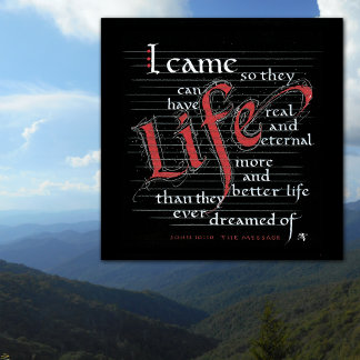 PLUS ABONDANT VIE VRAI ET MEILLEUR Affiche