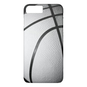 Plus Basket-ball noir et blanc iPhone 7 Coque