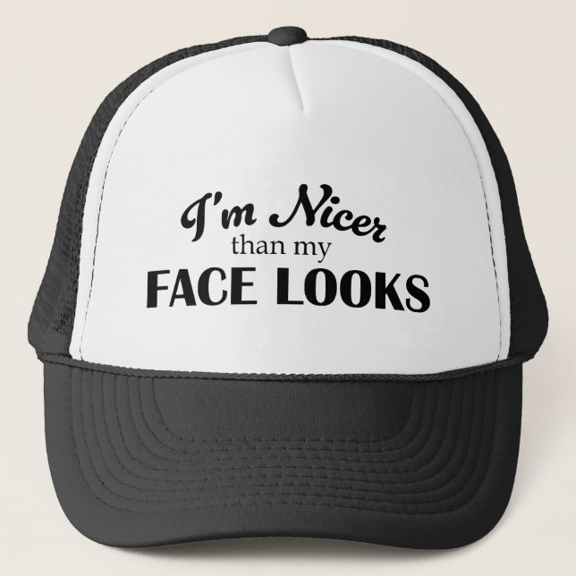 Plus beau que mon visage semble Casquette (Devant)