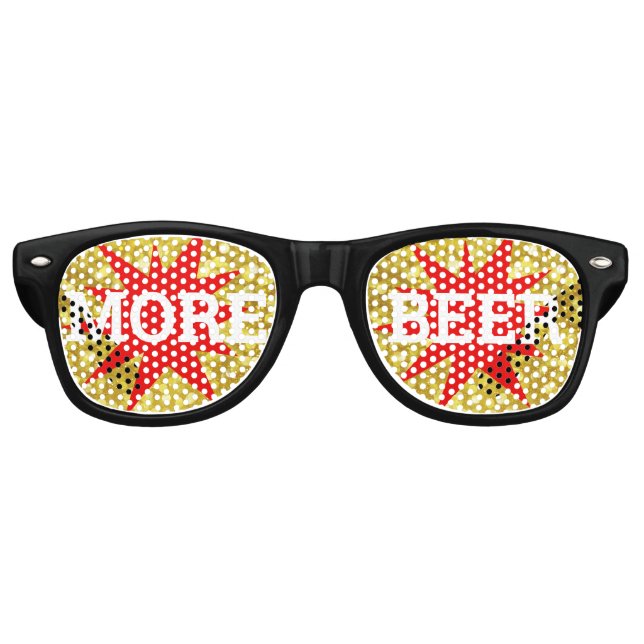 PLUS BEER retro Shades / Fun Party Lunettes de sol (Devant)