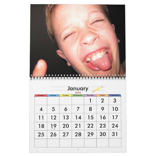 Plus bizarre de tous les calendriers (Jan 2026)