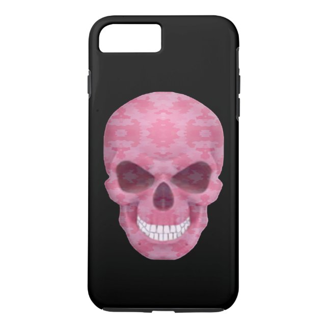 Plus Camouflage rose Crâne iPhone 7 Coque (Dos)
