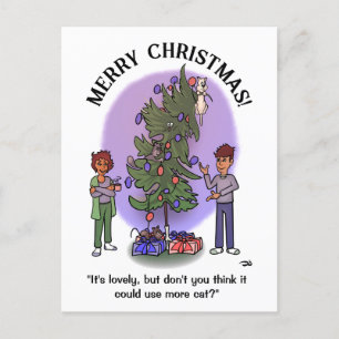 Plus Carte postale de Noël de chat