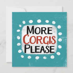 Plus Corgis S'Il Vous Plaît Carte De Voeux