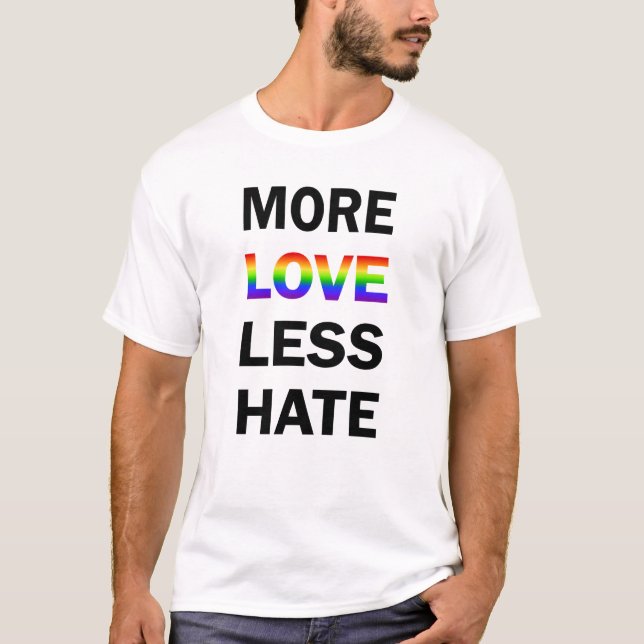 Plus d'amour moins de T-shirt de haine (Devant)