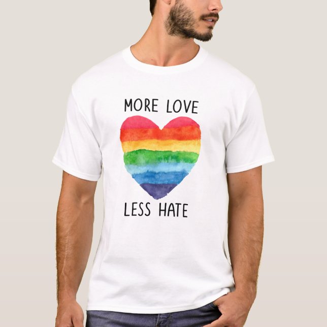 Plus d'amour moins de T-shirt de haine (Devant)