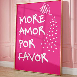 Plus d'amour s'il vous plaît Affiche de citation r