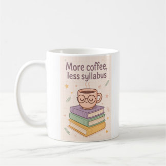 Plus de café moins Syllabus drôle Mug
