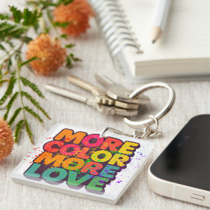 Plus de couleur, plus d'amour, typographie ludique