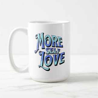 Plus de Mug d'auto-amour en bleu