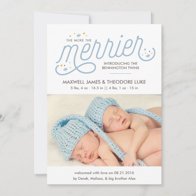 Plus de photos de la Faire-part de naissance Merri (Devant)