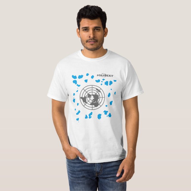 Plus de T-shirt de #GLOBEXIT de terre (Devant entier)
