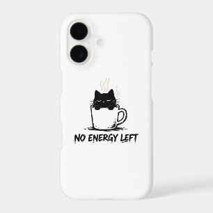 PLUS D'ÉNERGIE” Chat Endormi dans une Tasse à Café