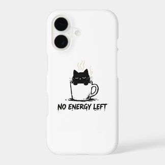 PLUS D'ÉNERGIE” Chat Endormi dans une Tasse à Café