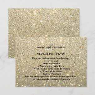 Plus d'informations Carte Mariage - Gold Glit Fab