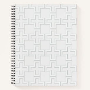 Plus Embossed Surface Pattern Notebook