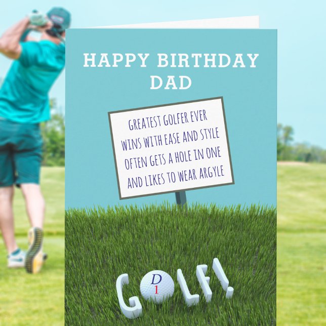 Plus grand golfeur drôle jamais carte d'anniversai (Happy birthday to the greatest golfer ever! ⛳)