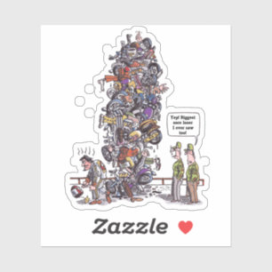 Plus grande Sore Loser autocollant contour