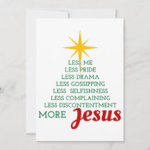 Plus Jesus Arbre de Noël Design Appartement Carte