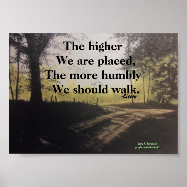 PLUS NOUS SOMMES PLUS HAUTS, PLACÉS CICERO POSTER (Devant)