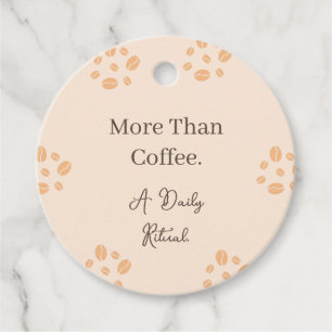 Plus qu'un café Étiquette de cadeau de rituel quot