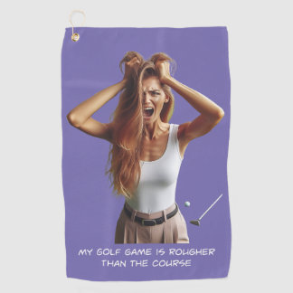 Plus rude que le terrain - Serviette de golf pour 
