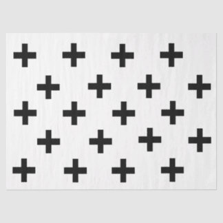 Plus Sign Print Modern Tissue Paper