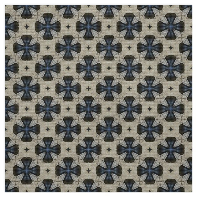 Plus Sign Tiles Upholstery Fabric (Swatch)