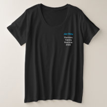 Plus Size Name on Family Reunion Black T-Shirt
