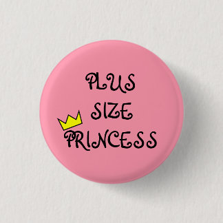 Plus Size Princess 1 Inch Round Button