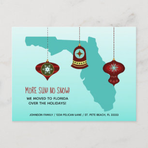 Plus Sun No Neige Floride Carte Christmas Moving