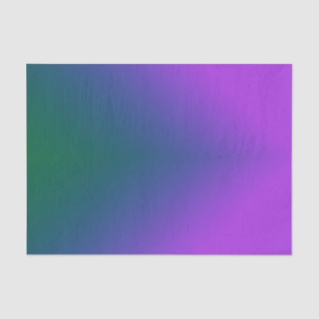 Plush Peacock Ombre Tissue Paper (Front)