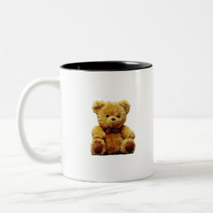 Plush Teddy Bear Two-Tone Coffee Mug