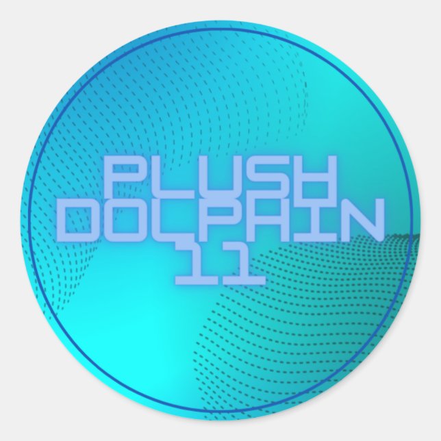Plushdolphin11 Round Sticker (Front)