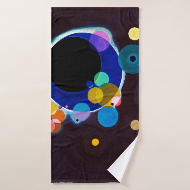 Plusieurs cercles, Wassily Kandinsky (Serviette de bain)