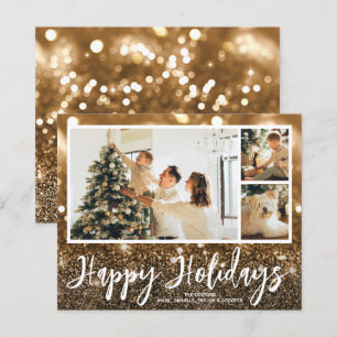 Plusieurs photos Happy Holidays Cartes de budget