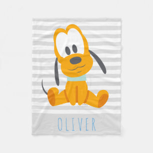 Pluto   Baby Pluto - Add Your Name Fleece Blanket