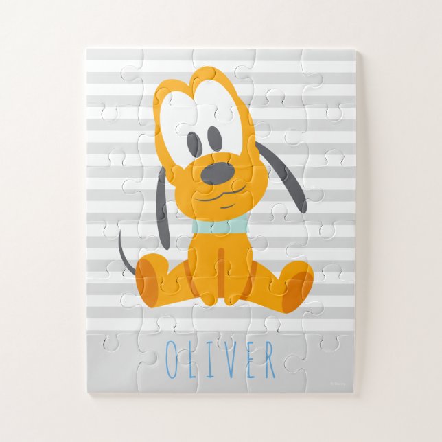 Pluto | Baby Pluto - Add Your Name Jigsaw Puzzle (Vertical)