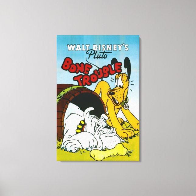 Pluto Bone Trouble Canvas Print (Front)