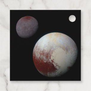 Pluto & Charon 9th or Dwarf Planet Solar System Favour Tags